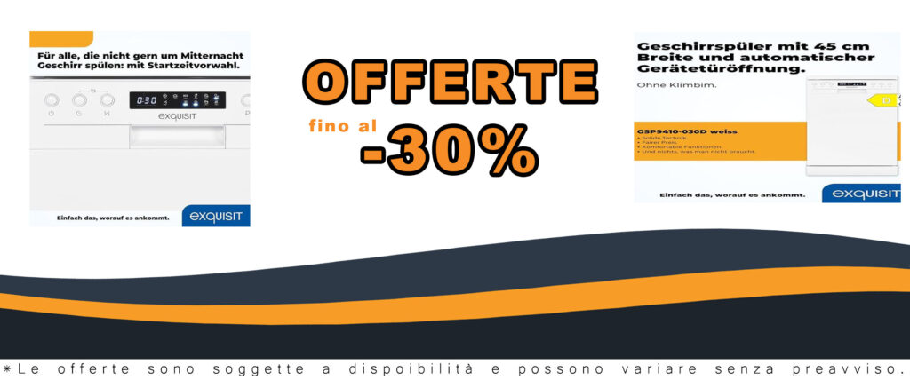 Exquisit Lavastoviglie GSP9410-030D bianca, modello autoportante, compatta e a basso consumo energetico