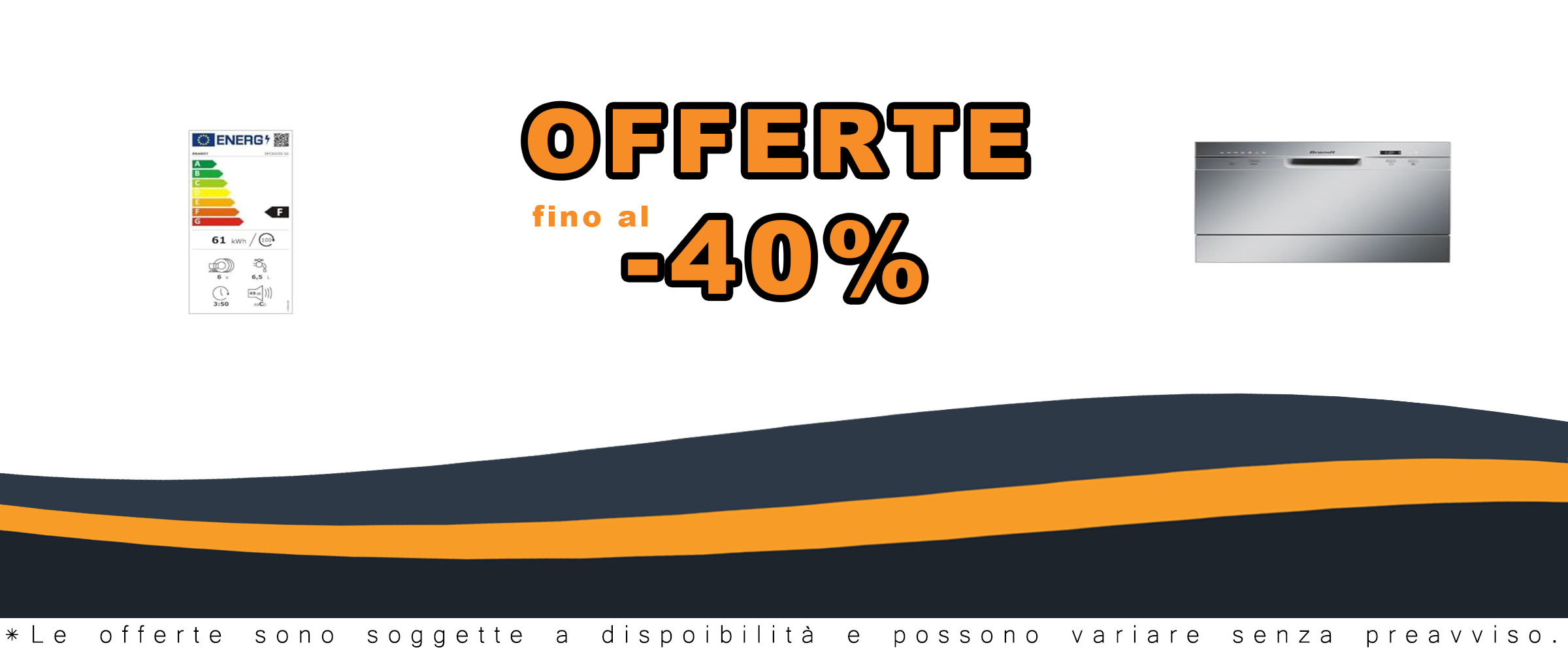 Lave-vaisselle compact pose libre BRANDT DFC6519S in inox, design compatto, ideale per 6 coperti e 49dB di rumore.