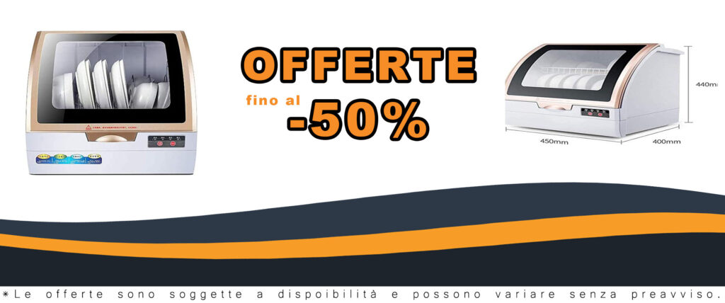 Mini lavastoviglie portatile da tavolo, perfetta per spazi ridotti, che offre efficienza energetica e facilità d'uso.