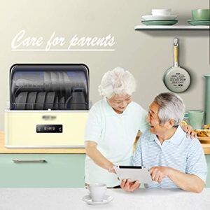 Lavastoviglie Smart Home compatta con funzione di disinfezione, 6 modalità di pulizia e design in acciaio inox.
