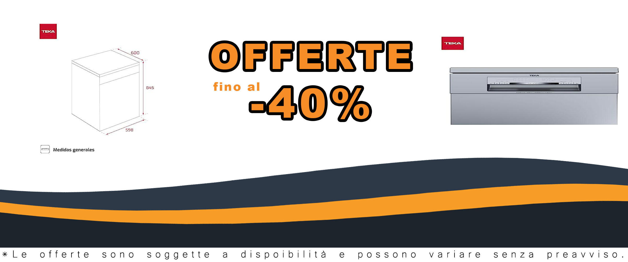 Lavastoviglie Teka DFS 76 810 SS, senza installazione, design elegante in acciaio inox, per 14 posate, 8 programmi di lavaggio