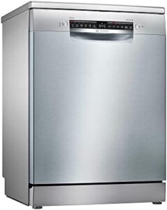 Lavastoviglie Bosch SMS4HVI33E Serie 4, modello inox, ideale per famiglie, 60 cm, da libero posizionamento.
