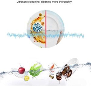 Mini lavastoviglie portatile multifunzionale blu per uso domestico, ideale per pulire frutta e verdura con ricarica USB