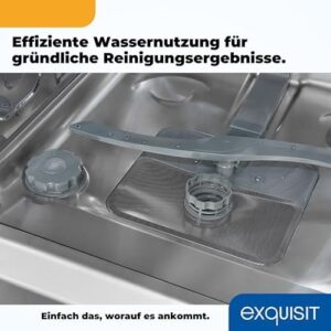 Exquisit Lavastoviglie GSP9112-030E Bianco in una cucina moderna, con vista dei dettagli eleganti e delle funzionalità avanzate.