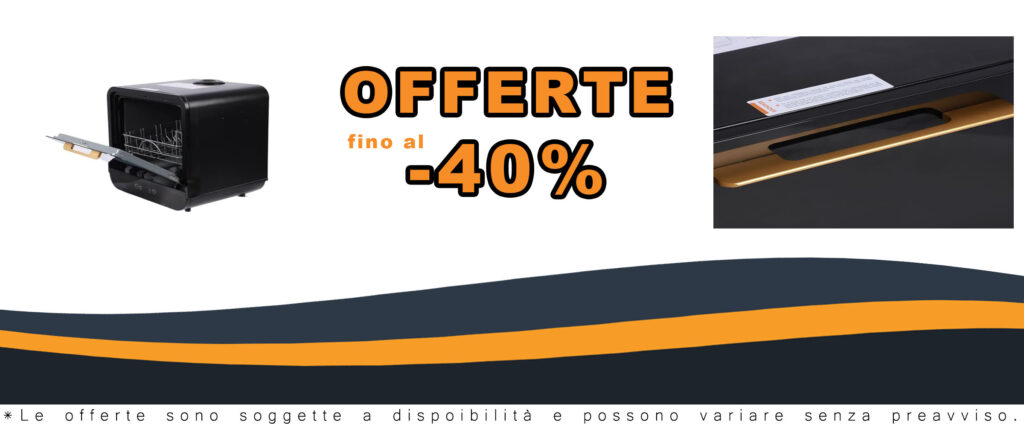 Mini lavastoviglie portatile 850 W per appartamenti con asciugatura all'aria e alta temperatura