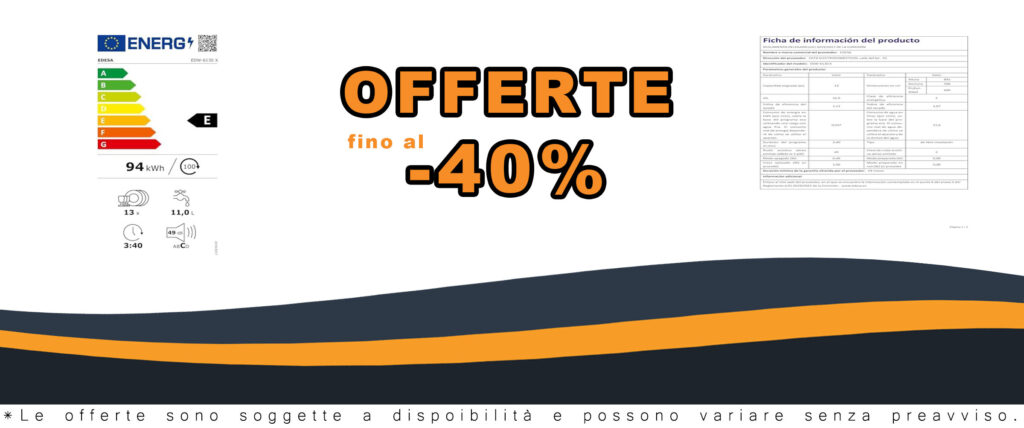 Edesa EDW-6021 WH - Lavastoviglie bianca, 60 cm, con 6 programmi di lavaggio