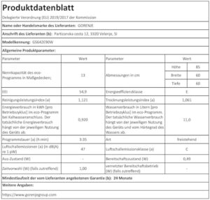 Gorenje GS642E90W, lavastoviglie autoportante con protezione Total AquaStop e programma SpeedWash  