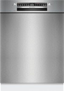 Lavastoviglie BOSCH SMU4HTS00E in acciaio inox con cestello per posate e funzioni avanzate come Home Connect e asciugatura extra
