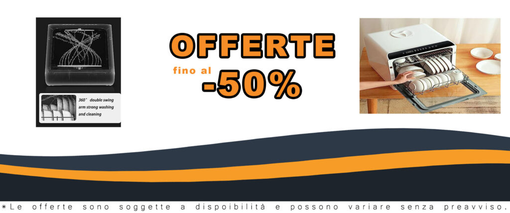 WENNEWU Lavastoviglie Portatile con display LED e serbatoio da 5 litri, perfetta per ambienti con poco spazio