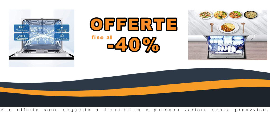 Lavastoviglie da incasso in acciaio inossidabile con 6 programmi, risparmio energetico e blocco bambino di sicurezza