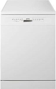 Lavastoviglie Smeg LVS292DB da 60 cm con 13 coperti e classe energetica D, colore bianco.