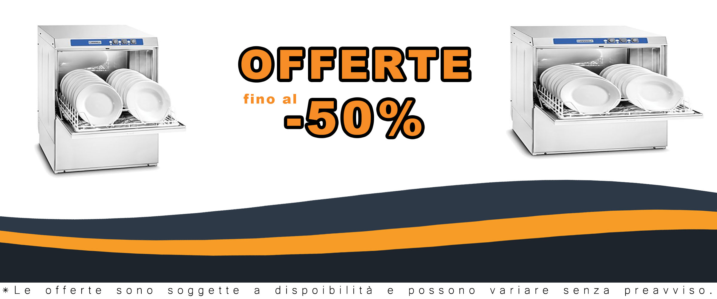 Casselin CLVA50 – Lavastoviglie 500 in funzione, ideale per famiglie e piccole attività