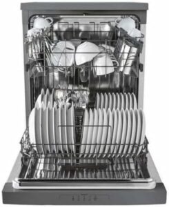 CANDY Lavastoviglie HCF3C7LFX A+++ 13C 47DB WiFi INOX con design inox, alta efficienza energetica e controllo tramite app.