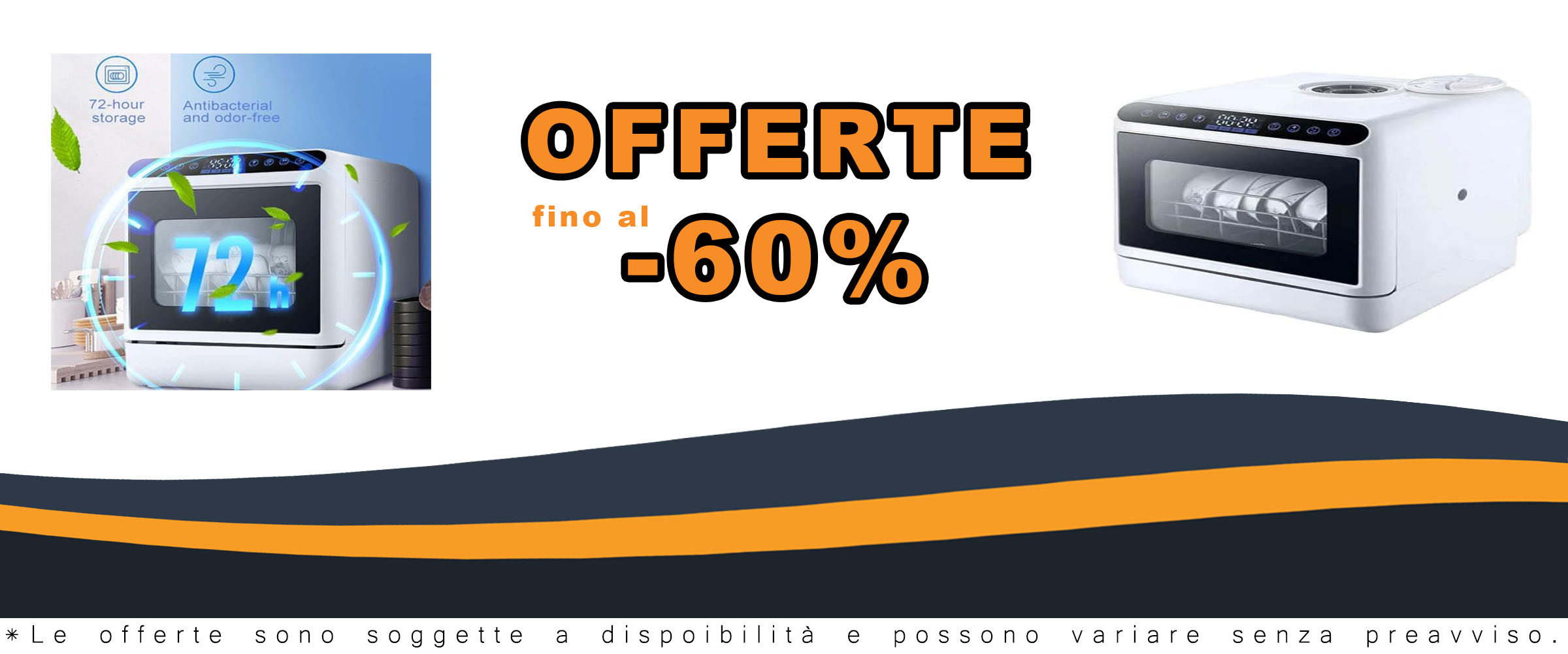 Mini lavastoviglie portatile da banco con 4 programmi, perfetta per piccole cucine, appartamenti e dormitori.