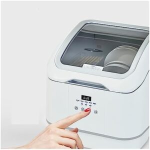 Lavastoviglie automatica da tavolo perfetta per l'uso domestico, con alta temperatura di lavaggio e asciugatura.