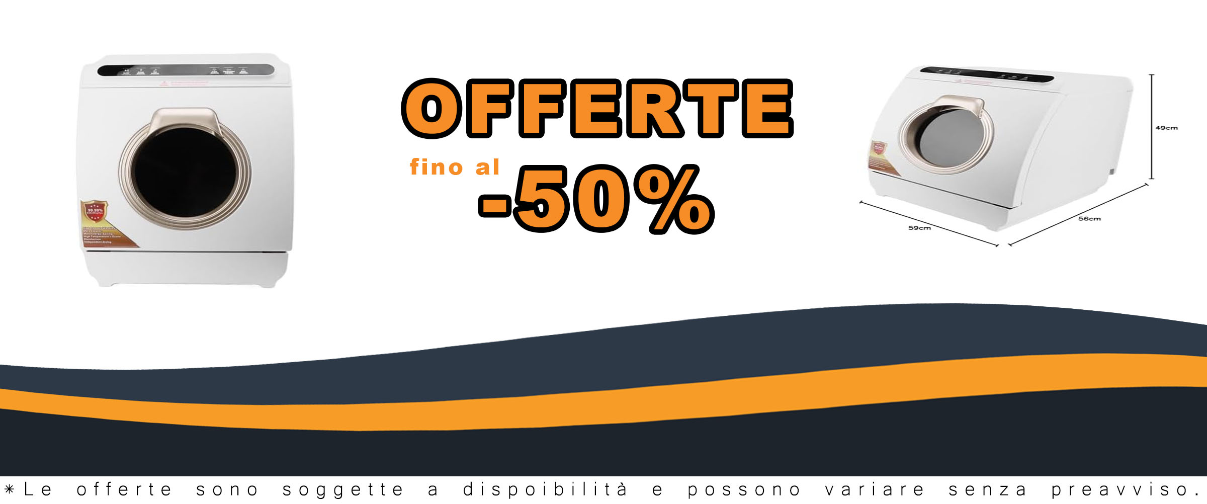 Mini Lavastoviglie Portatile con capacità di 8 persone e funzione di lavaggio ultrarapido, ideale per piccoli spazi