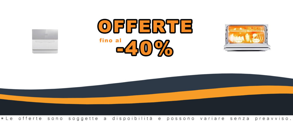Lavastoviglie da appoggio compatta, ideale per spazi piccoli, facile da usare e completamente automatica.