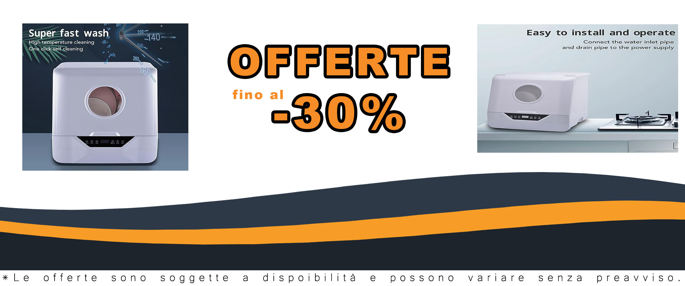 Mini lavastoviglie portatile XHTLLO, compatta ed efficiente, perfetta per piccoli appartamenti, uffici e camper.