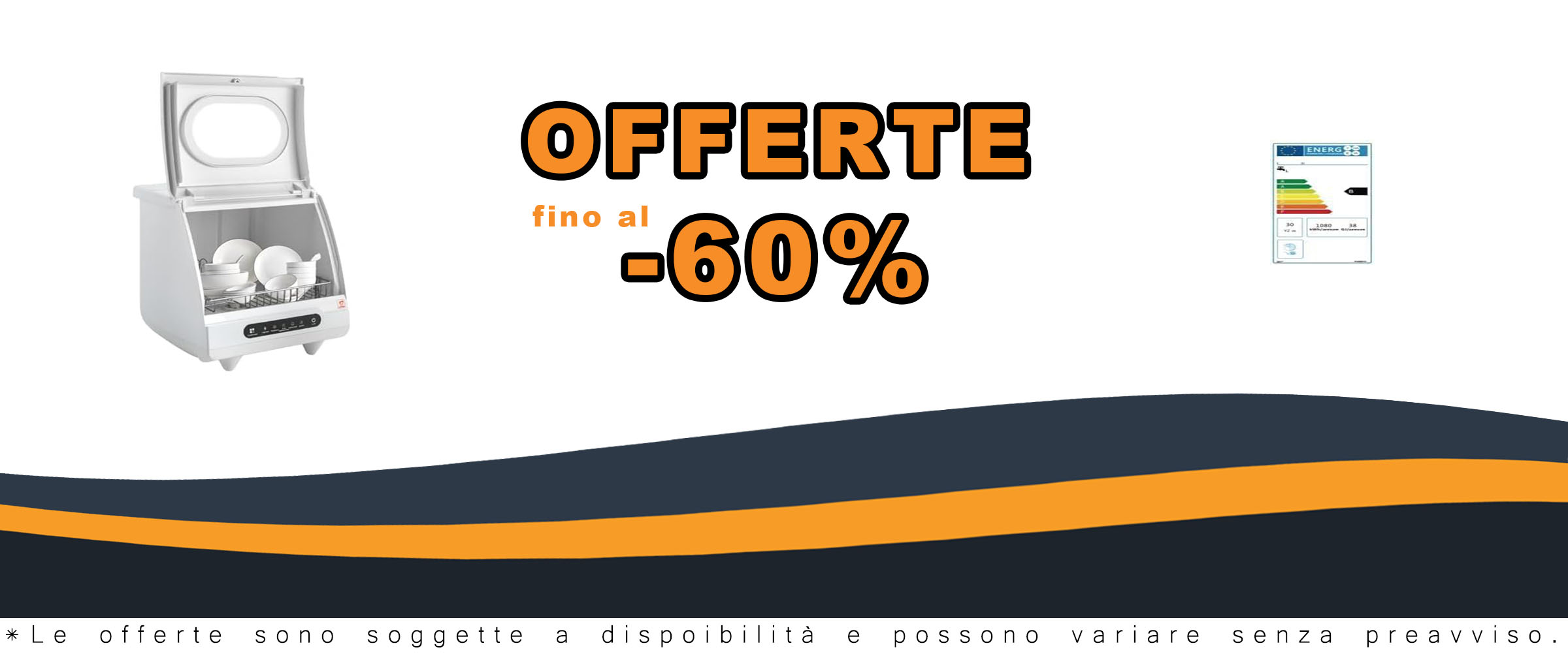 Mini lavastoviglie bianca da 800 W con 5 programmi, ideale per uffici e camper, con funzioni disinfettanti e autopulenti
