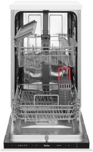 Lavastoviglie Amica EGSPV 587 915, modello da incasso con 5 programmi e sistema Aquastopp