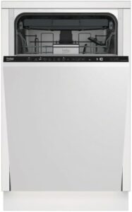 Lavastoviglie BEKO DIS48120 45cm con 3° vassoio, design integrabile e funzionalità avanzate per una pulizia perfetta