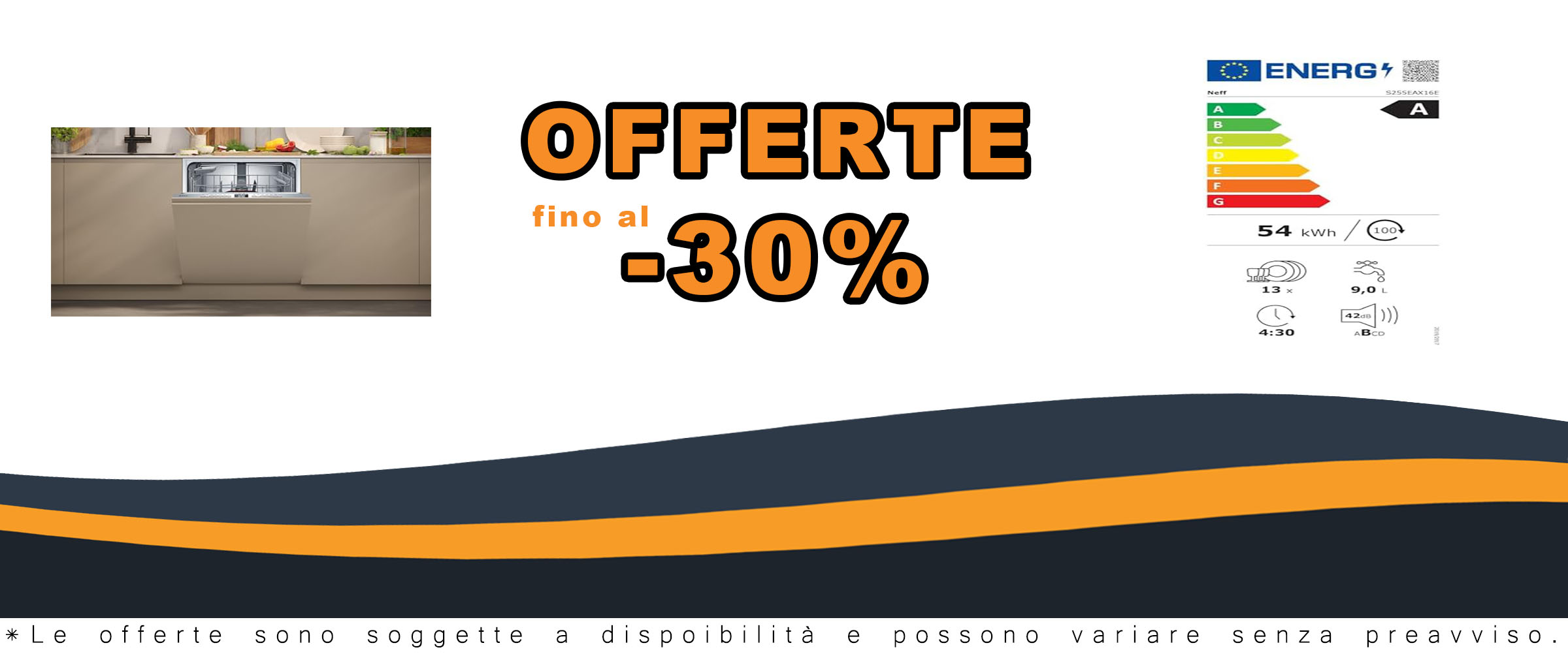 Lavastoviglie N 50, completamente integrata, 60 cm, XXL, S255EAX16E con un design elegante e una capacità di 14 coperti.