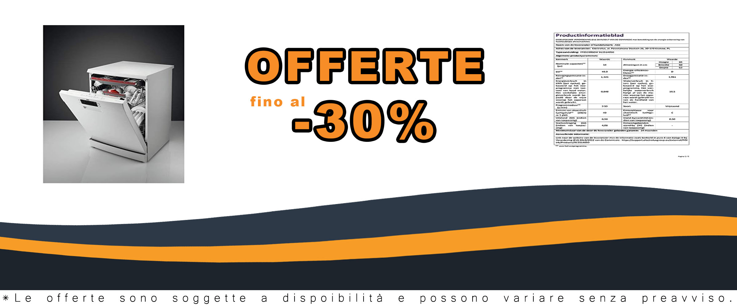 Lavastoviglie AEG FFB53900ZW 14 coperti, acciaio inox, bianca, in funzione con piatti puliti