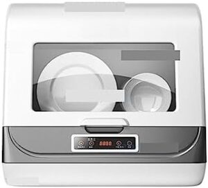 Lavastoviglie da appoggio in oro con rifornimento idrico automatico, perfetta per piccole cucine, dormitori e camper
