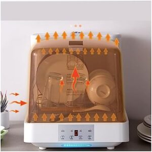 Mini lavastoviglie compatta per uso domestico con lavaggio, asciugatura e disinfezione completamente automatici, ideale per piccoli spazi.