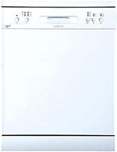 Lavastoviglie Edesa EDW-6130 WH con 6 programmi, finitura bianca e classe energetica E, in una cucina moderna