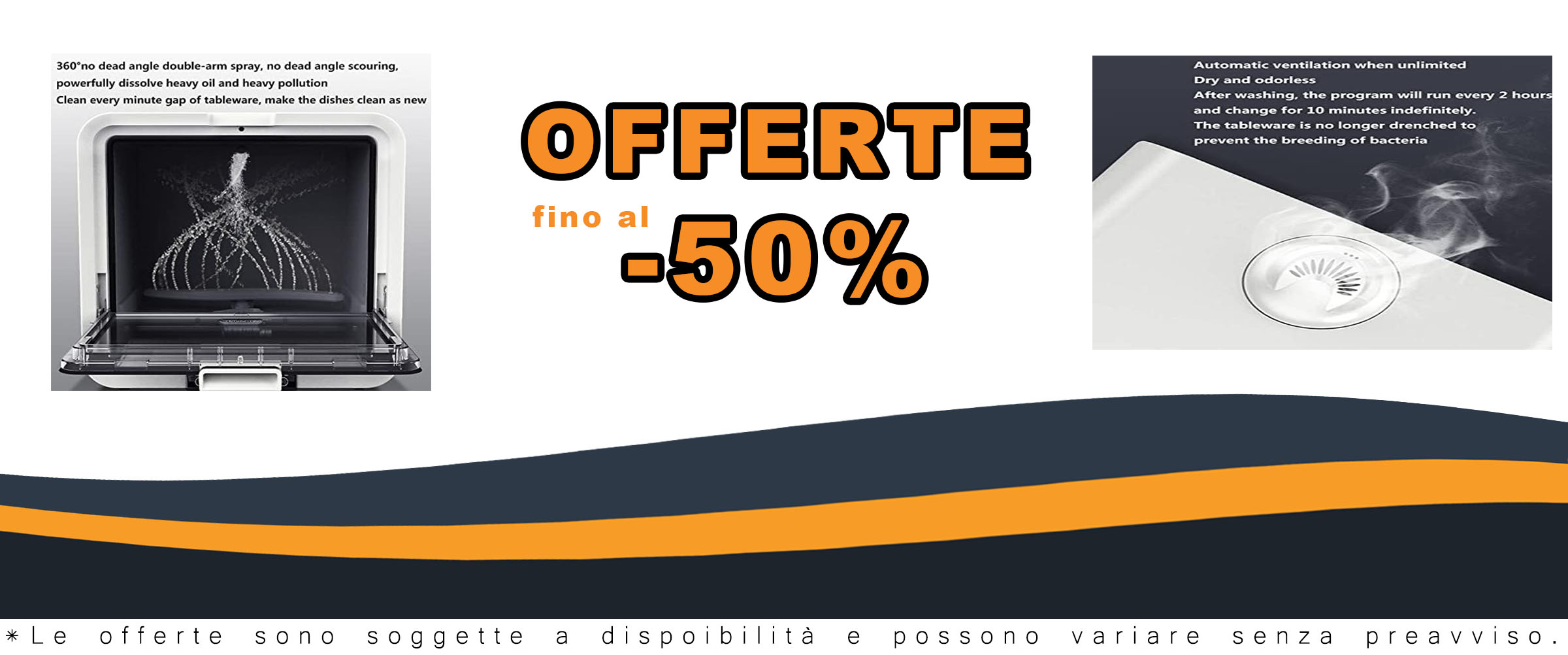 Lavastoviglie da Tavolo con 6 Coperti, compatta e portatile, perfetta per piccole cucine e appartamenti