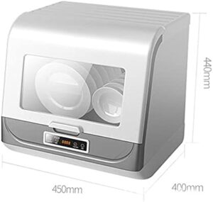 BLUNOA Lavastoviglie da Tavolo, mini lavapiatti portatile con display LED, 6 impostazioni di pulizia, spray 360° e asciugatura intelligente.
