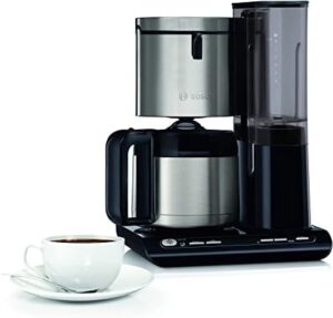 BOSCH Hausgeräte TKA8A683 Styline, macchina da caffè con filtro e caraffa termica automatica, in colore nero