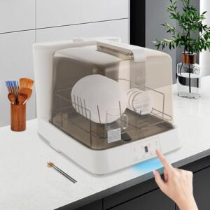 WENNEWU Piccola Lavastoviglie Moderna, una mini lavastoviglie portatile da 1200 W ideale per appartamenti e camper, con funzione di asciugatura all'aria.