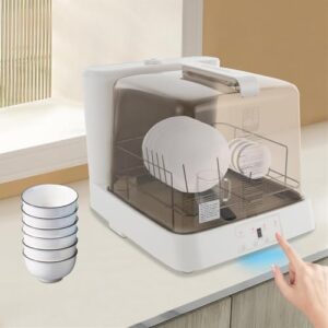 Lavastoviglie portatile FZSERUN con doppio getto a 360° e funzione Air-Refresh per una pulizia completa dei piatti.  