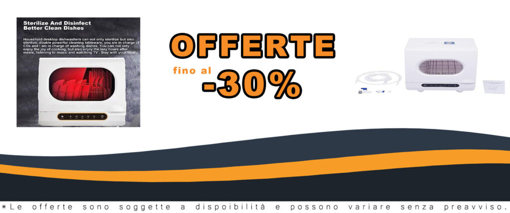 PRMTYUP Lavastoviglie Portatile con Serbatoio dell'Acqua Integrato e Funzione Asciugatura per Piccole Abitazioni