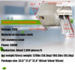 Lavatrice per uova completamente automatica BsxiouY, ideale per uso domestico e commerciale, perfetta per una pulizia rapida ed efficiente delle uova.