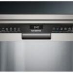 Lave-vaisselle SIEMENS SN23HI02ME iQ300 in Gris Inox, 14 coperti, con tecnologia a induzione e silenziosità 42dB.