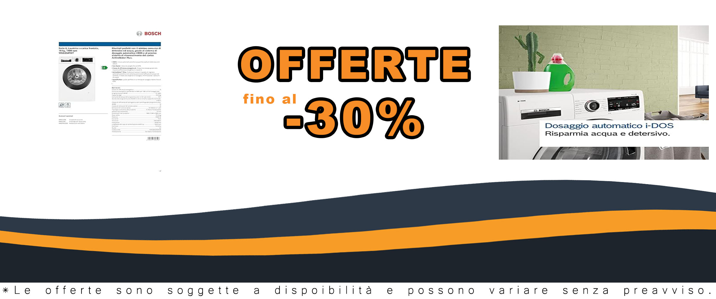 Bosch WGG254F0IT Serie 6, lavatrice a carica frontale, 10 kg, 1400 rpm, con i-DOS e Iron Assist