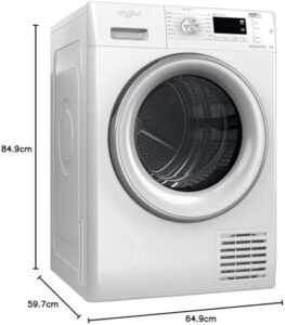 Whirlpool Asciugatrice a pompa di calore FRESHCARE 9,0 kg in un ambiente domestico, efficienza energetica A+++