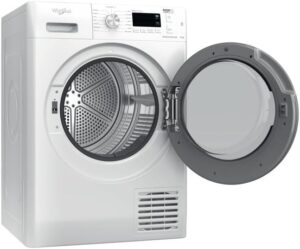 Whirlpool Asciugatrice a pompa di calore FRESHCARE 9,0 kg in un ambiente domestico, efficienza energetica A+++
