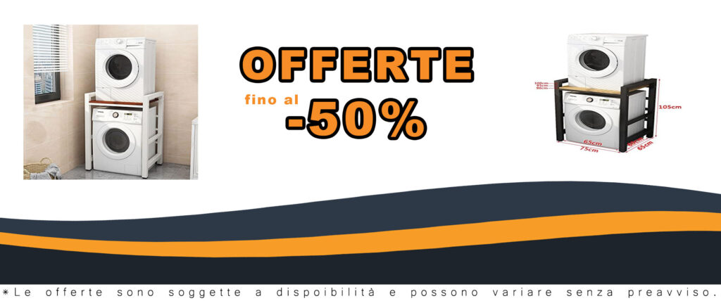 Delorm Lavatrice Scaffale Tamburo, ripiano impilabile a 2 livelli, ideale per lavanderia, cucina e bagno, con capacità portante di 300kg