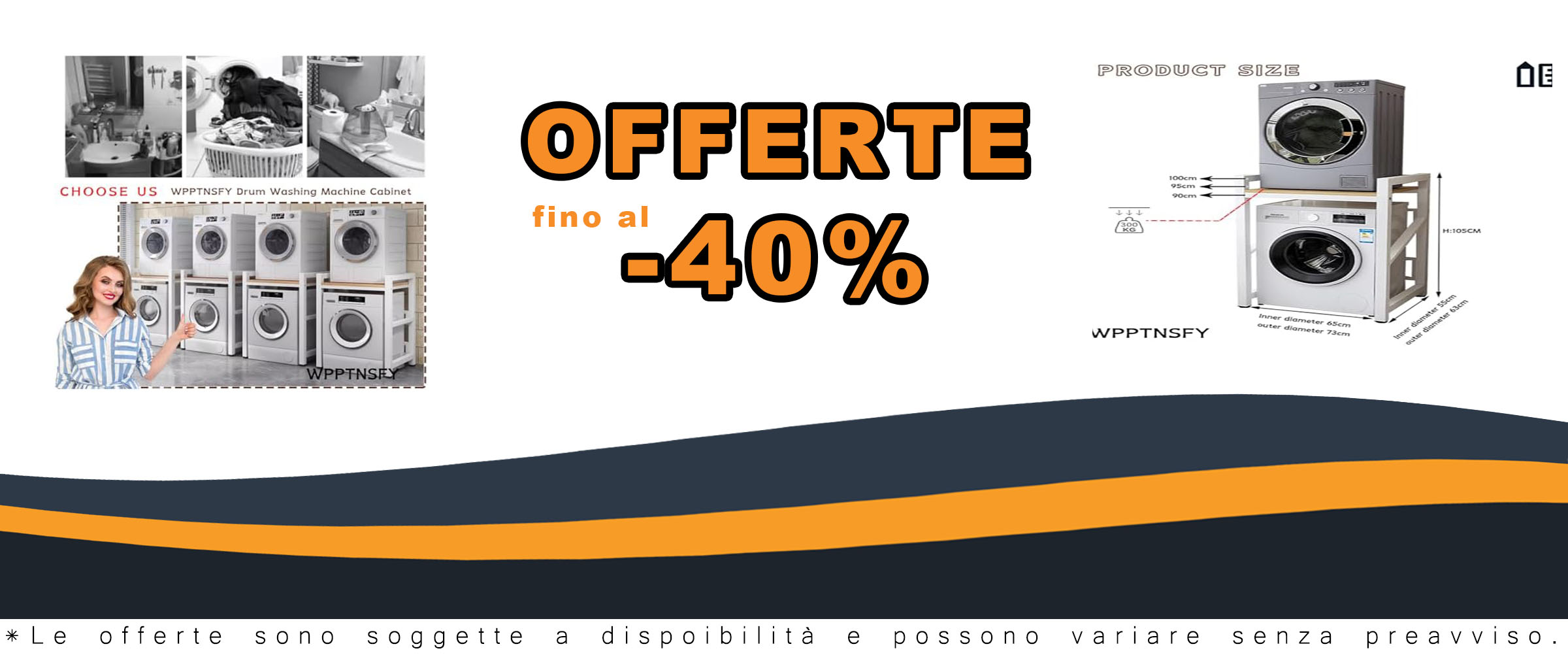 WPPTNSFY Mobile Lavatrice Asciugatrice, robusto e regolabile in altezza, supporta fino a 300 kg, ideale per bagno e cucina.