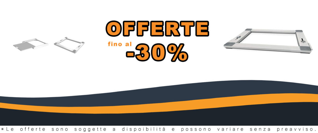 Meliconi Base Torre Evo L60 con lavatrice e asciugatrice sovrapposte, portata 250 kg, colore bianco.