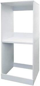Negrari 6008ALK Mobile Colonna Porta Lavatrice-Asciugatrice, Bianco, ideale per ottimizzare lo spazio nella lavanderia.