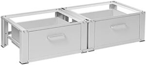 Vonia Base per Lavatrice con Cassetto, un supporto robusto e pratico per lavatrice e asciugatrice, con design elegante e cassetto integrato per stoccaggio.