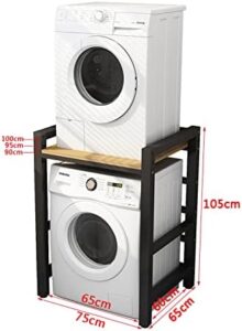 Scaffale DELORM impilabile a 2 livelli, ideale per bagno, cucina, e lavanderia con capacità di 300kg.