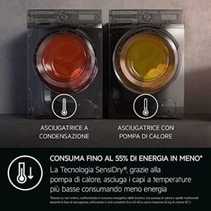 AEG Serie 8000 Asciugatrice 8 Kg, TR8G83GW in bianco, con pompa di calore e tecnologia AbsoluteCare, perfetta per ogni esigenza di asciugatura.