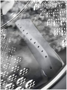 AEG L7FEE842S Lavatrice grigia da 8 kg, efficienza energetica A+++, motore Inverter silenzioso e tecnologia SoftPlus.