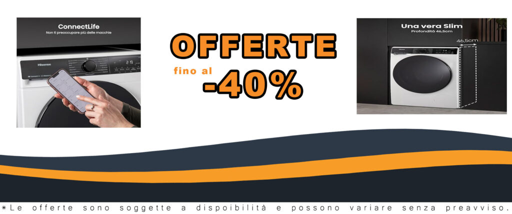 Hisense WF5V843BWSIT - Lavatrice slim a carica frontale 8 Kg con display LED e funzione vapore